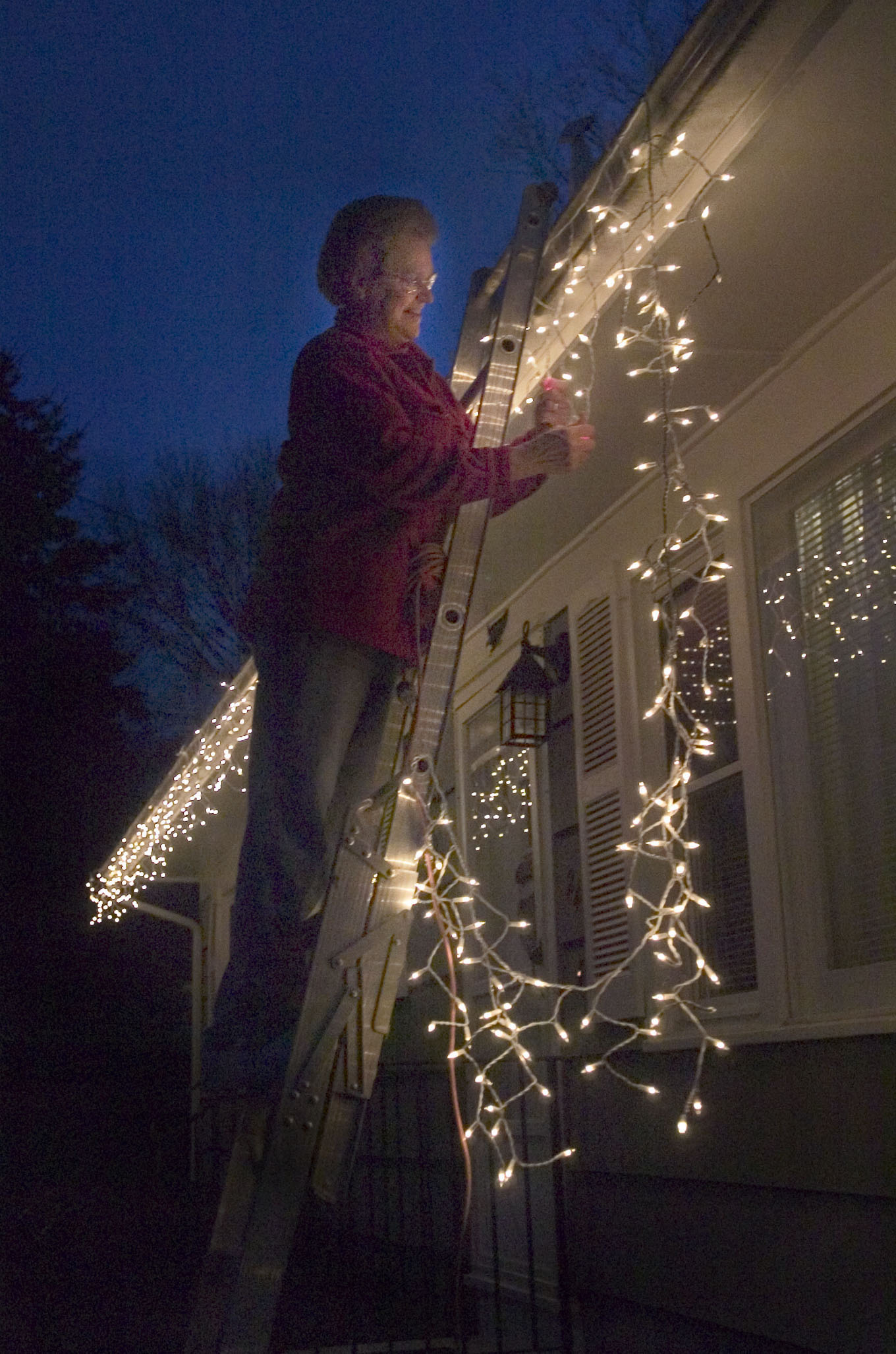 Getting ready for the Christmas season. 